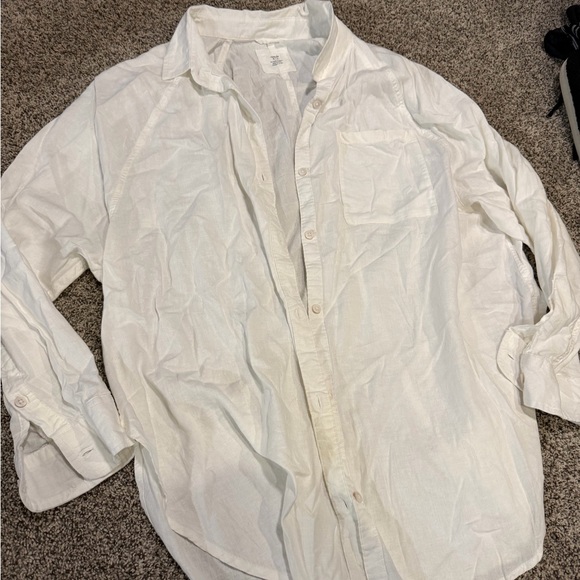 aerie Other - EUC Aerie medium thin White Casual Shirt button dress shirt